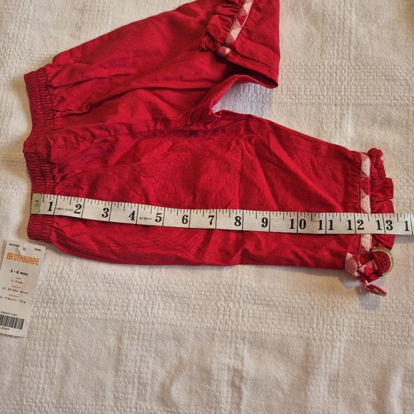 Gymboree girls 3-6 months red watermelon design pants Outlet NWT - Picture 7 of 7